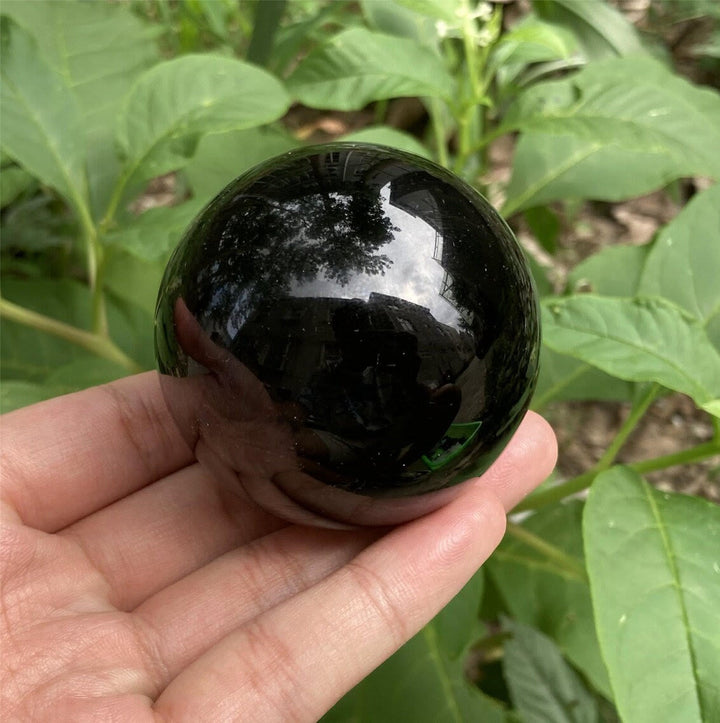 Obsidian Kristallball Dekoration