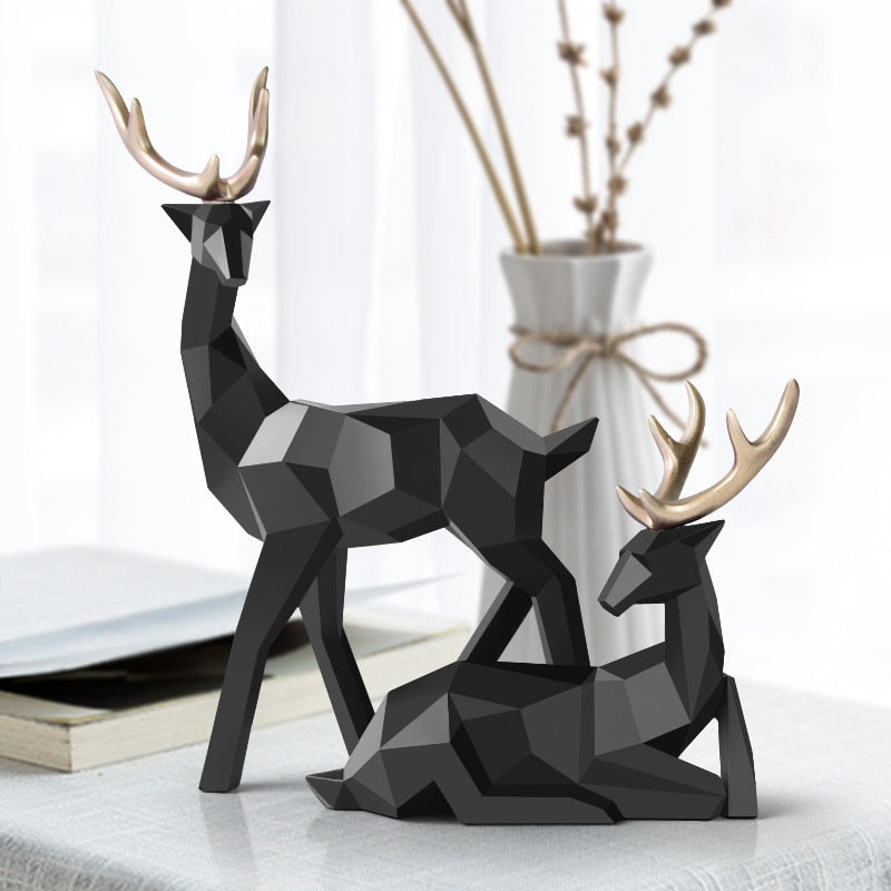 Abstract Rehfiguren Paar