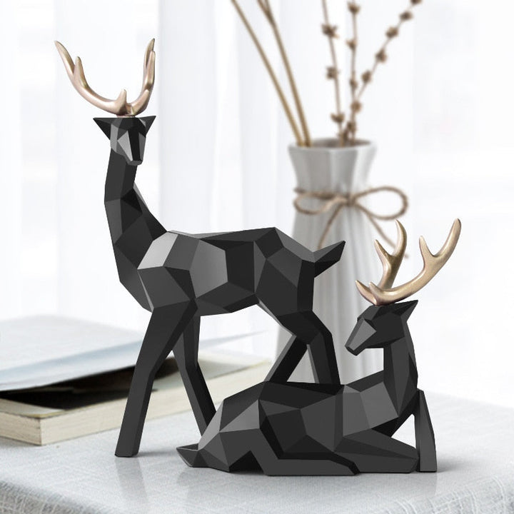 Abstract Rehfiguren Paar