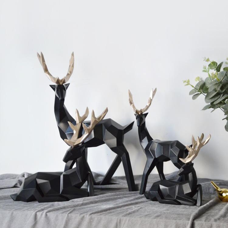 Abstract Rehfiguren Paar