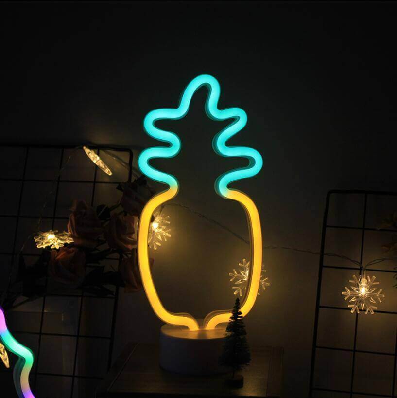 Kreative LED-Modellierungslampe Regenbogen-Eis am Stiel