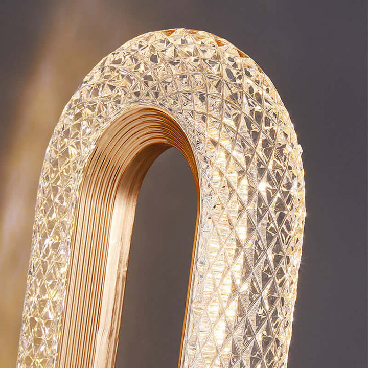 Acryl Tischlampe mit LED Kristalllicht