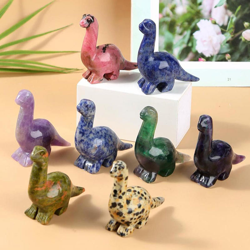 2,5 Zoll Kristall Dinosaurier Wohnkultur Edelstein Dekor