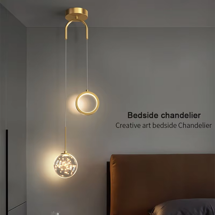 Moderne LED-Pendelleuchte – 2-Wege Innenhängelampe für Wohnzimmer, Schlafzimmer, Esstisch mit einstellbaren 3 Lichtfarben