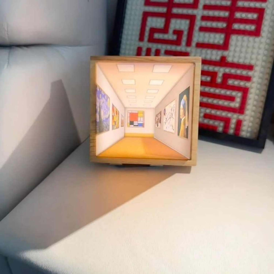 3D Illusion Nachtlicht Galerie Nachttisch Bild Stil Kreativ Modern Simulieren Sonnenlicht Zeichnung Nachtlicht Geschenk