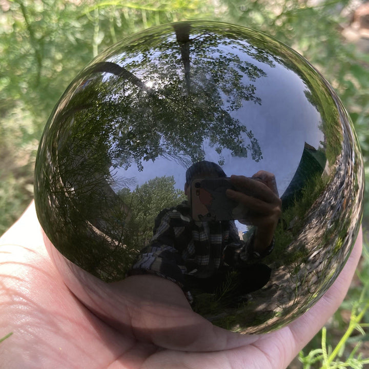 Obsidian Kristallball Dekoration