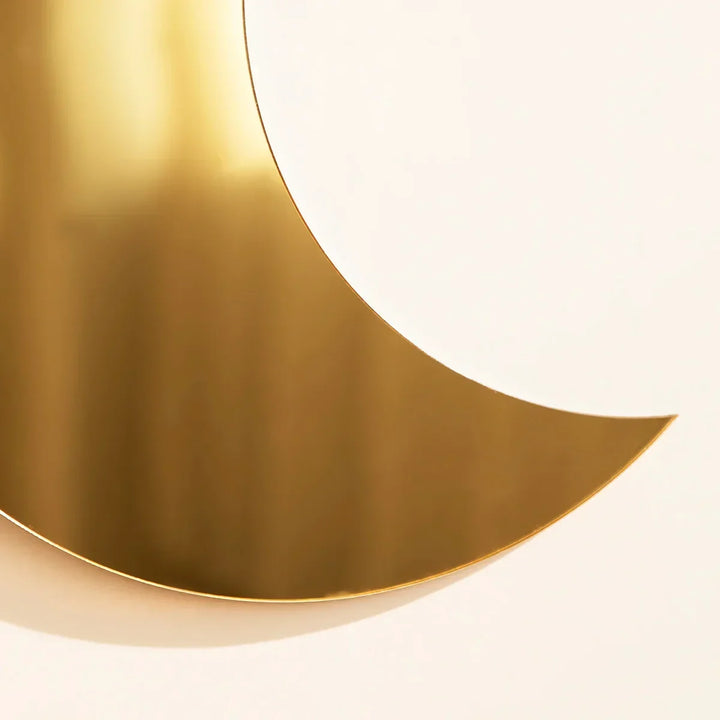 Gold Moon Spiegel Acryl Hängender Dekorativer Wandspiegel
