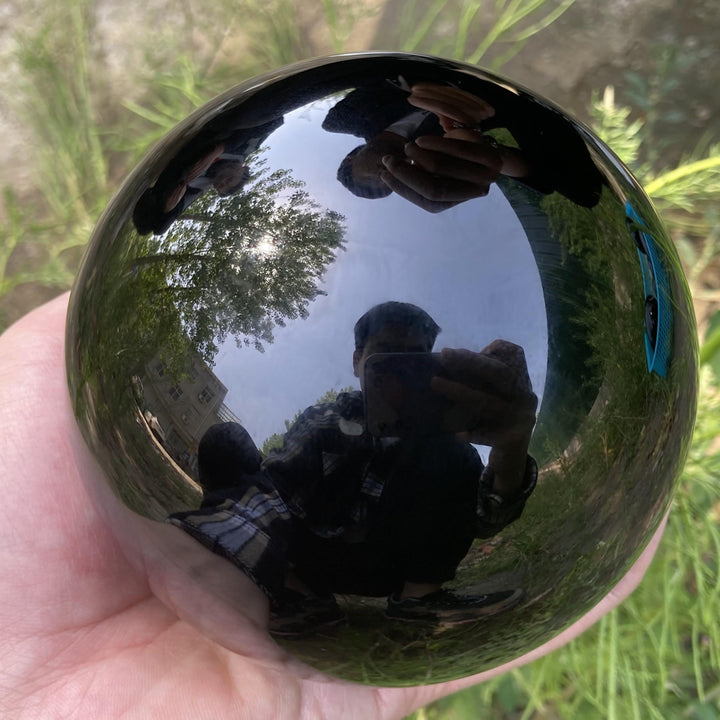 Obsidian Kristallball Dekoration
