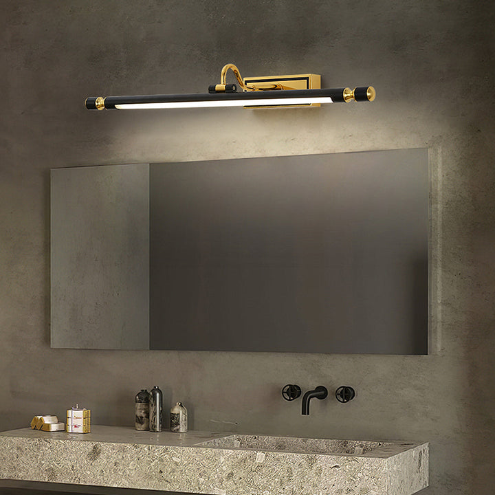 Luxus Schwarz-Gold Spiegel Lampe