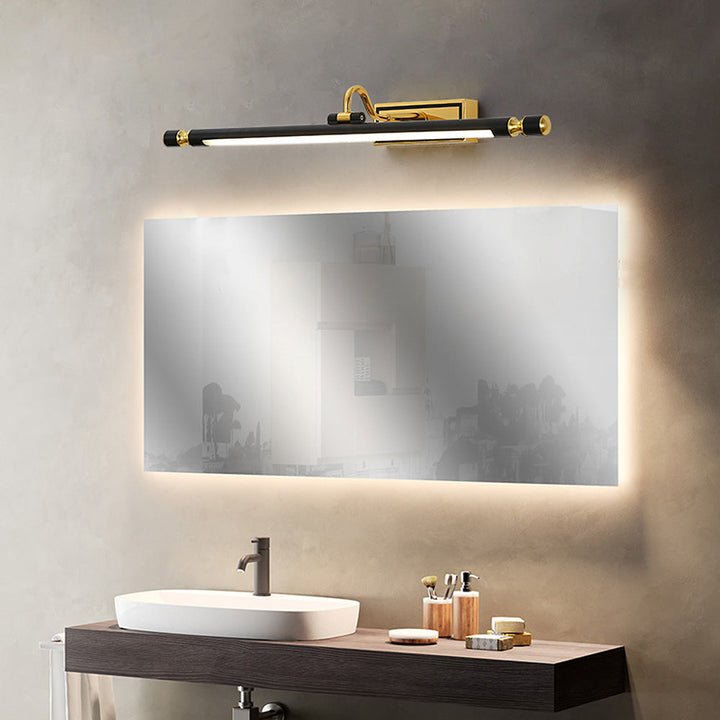Luxus Schwarz-Gold Spiegel Lampe