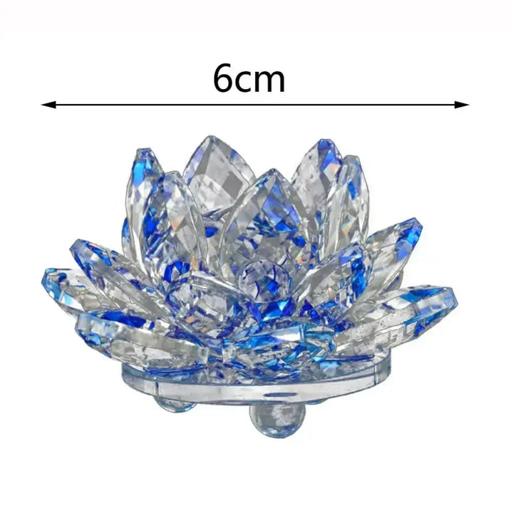 Kristall Lotusblume Figurine Zuhause Hochzeit Dekoration Glas Kunst Sammlung Papiergewicht Büro Tischornamente Souvenir Geschenke