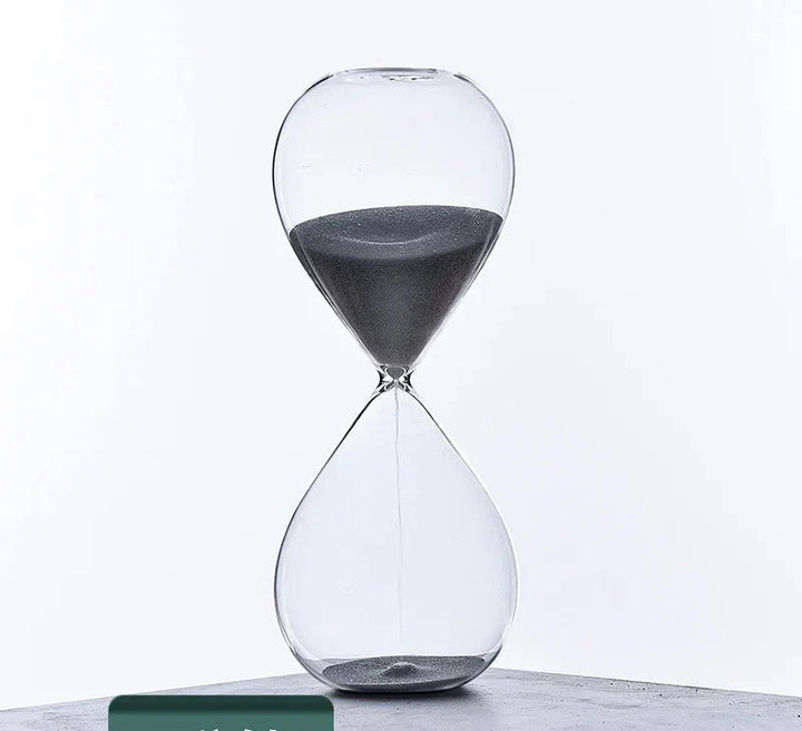 Glas Sanduhr | Stylische Dekoration mit 5/10/30/60 Minuten Anzeige