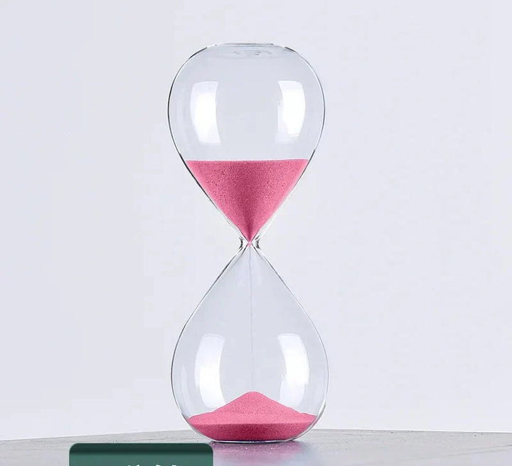 Glas Sanduhr | Stylische Dekoration mit 5/10/30/60 Minuten Anzeige