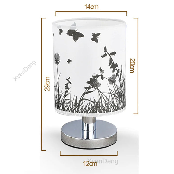 Moderne Eisen Tischlampe LED Stoff Nordic Schreibtischlicht - Perfekt für Wohnzimmer, Schlafzimmer, Nachttisch, Studium und Heimdekor Beleuchtungsanlagen