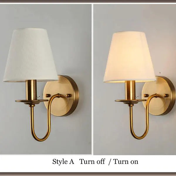 Elegante Stoffwandleuchte - Vintage europäischer Charme für jeden Raum