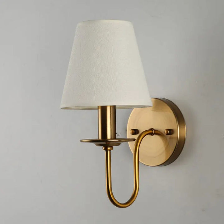 Elegante Stoffwandleuchte - Vintage europäischer Charme für jeden Raum