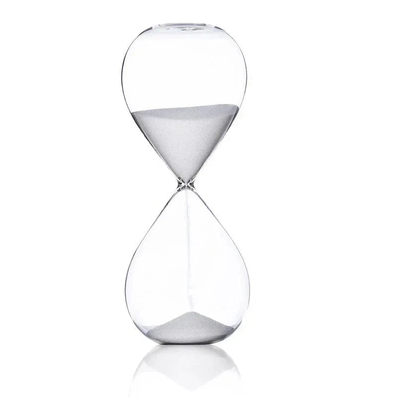 Glas Sanduhr | Stylische Dekoration mit 5/10/30/60 Minuten Anzeige