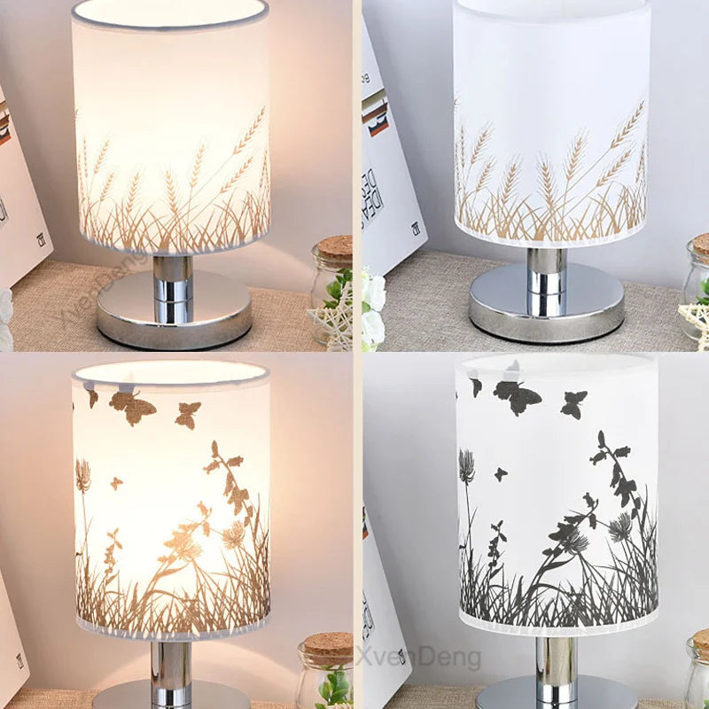 Moderne Eisen Tischlampe LED Stoff Nordic Schreibtischlicht - Perfekt für Wohnzimmer, Schlafzimmer, Nachttisch, Studium und Heimdekor Beleuchtungsanlagen