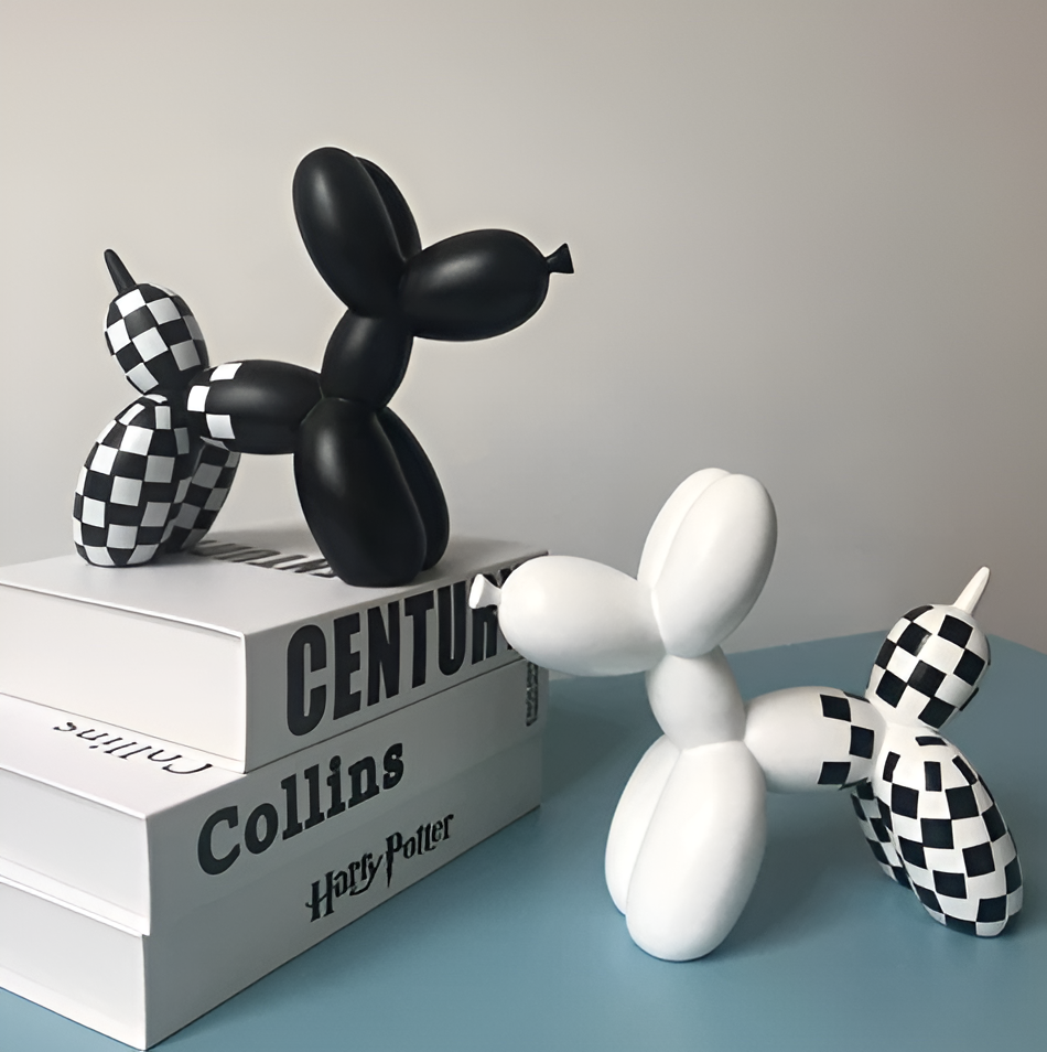 Kreatives Luftballon-Hund-Design für die Wohnkultur