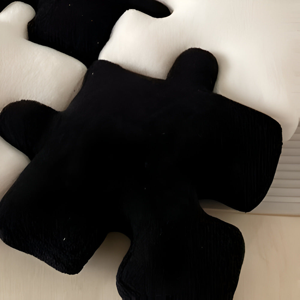 Buntes 3D-Puzzle-Kissen
