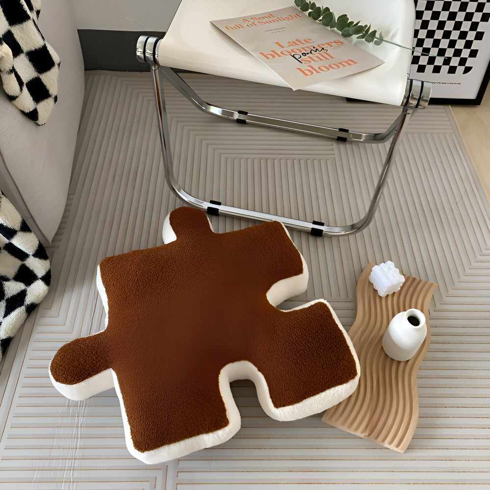 Buntes 3D-Puzzle-Kissen