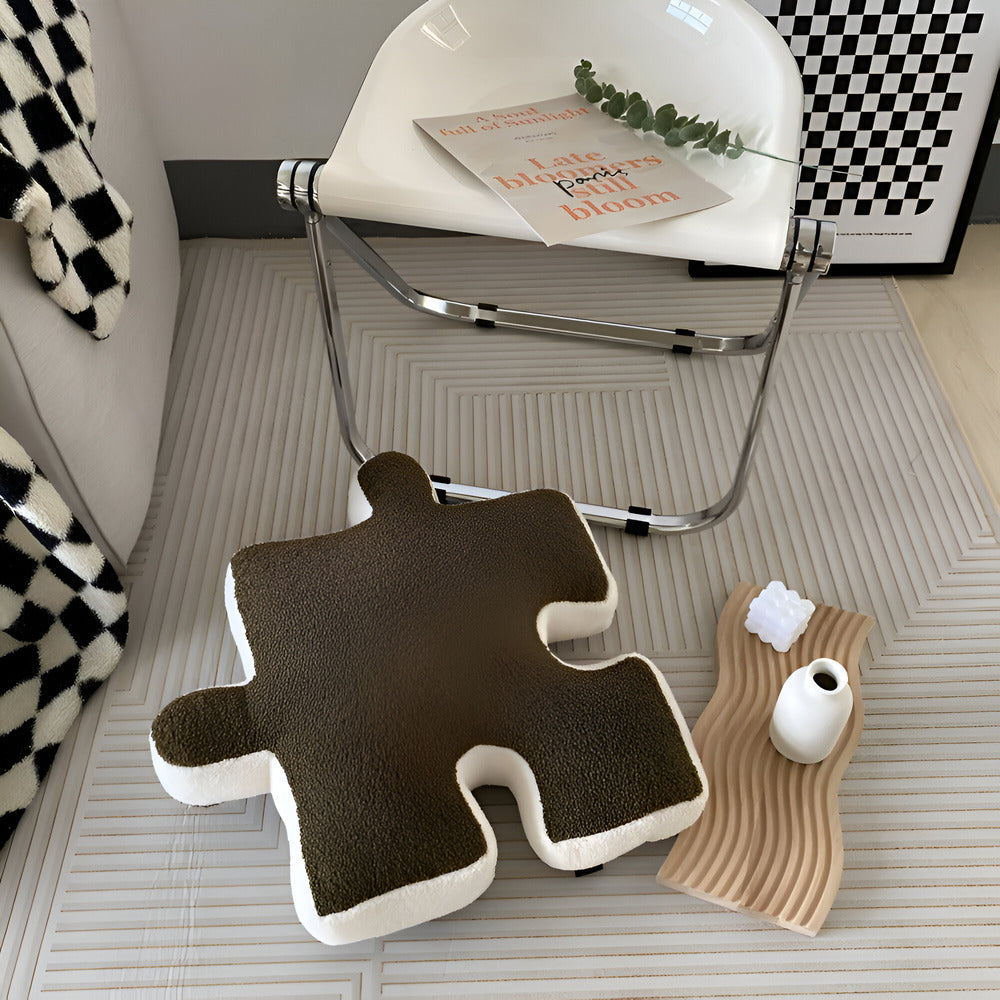 Buntes 3D-Puzzle-Kissen