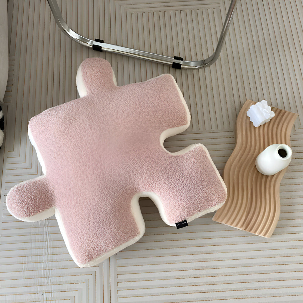 Buntes 3D-Puzzle-Kissen