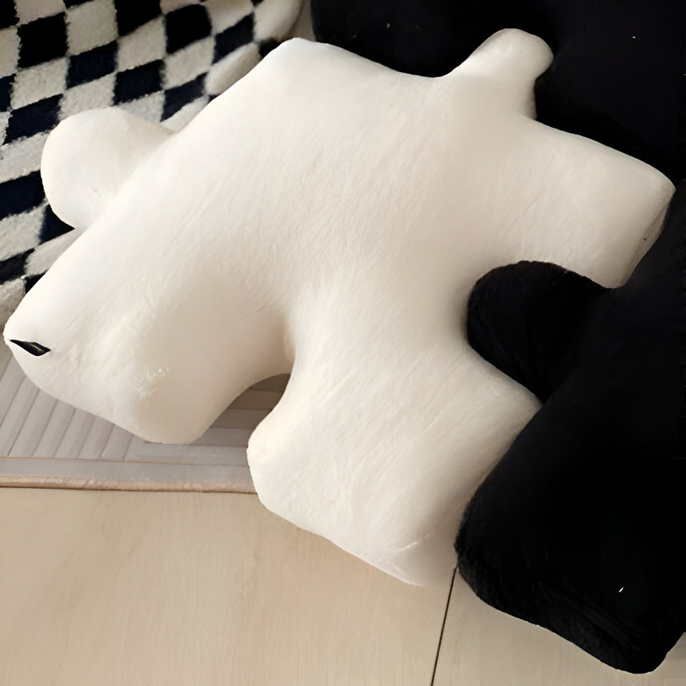 Buntes 3D-Puzzle-Kissen