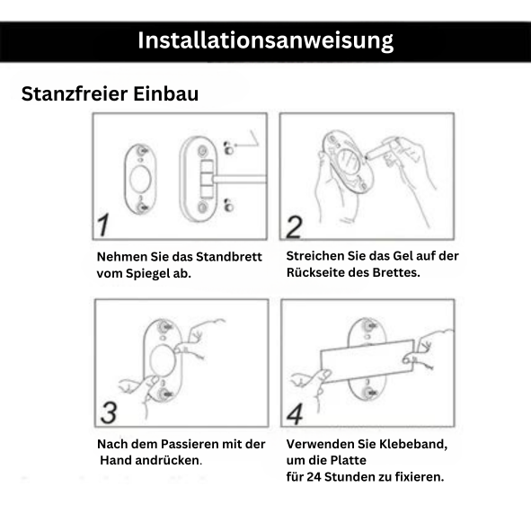 Gold wiederaufladbarer LED-Make-up-Vergrößerungsspiegel