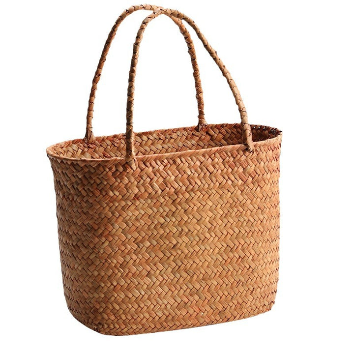 Handgewebte Naturfaser Strandtasche Verune