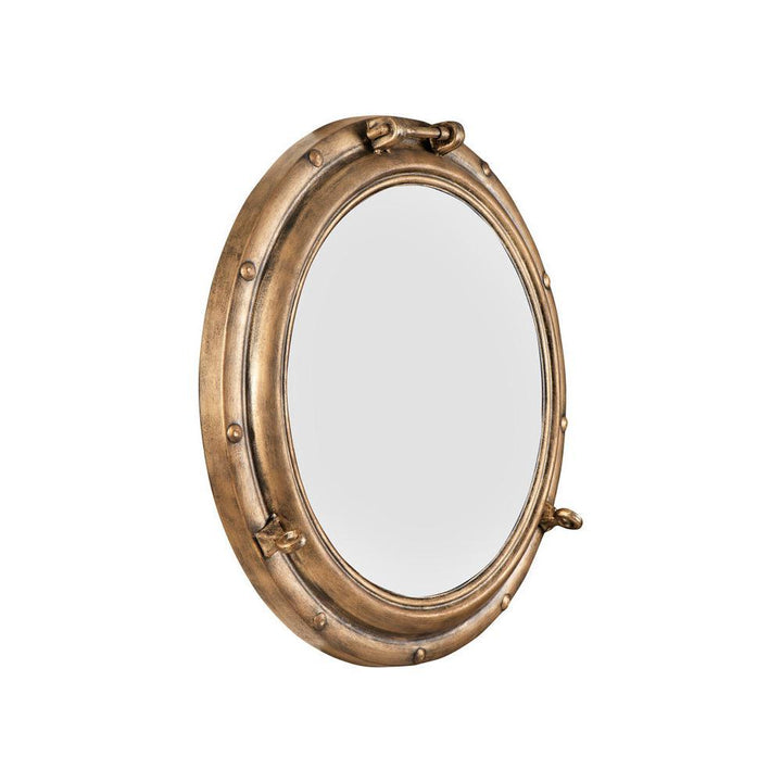 Nautical-Inspired Rund Dekorativer Wandspiegel Verune
