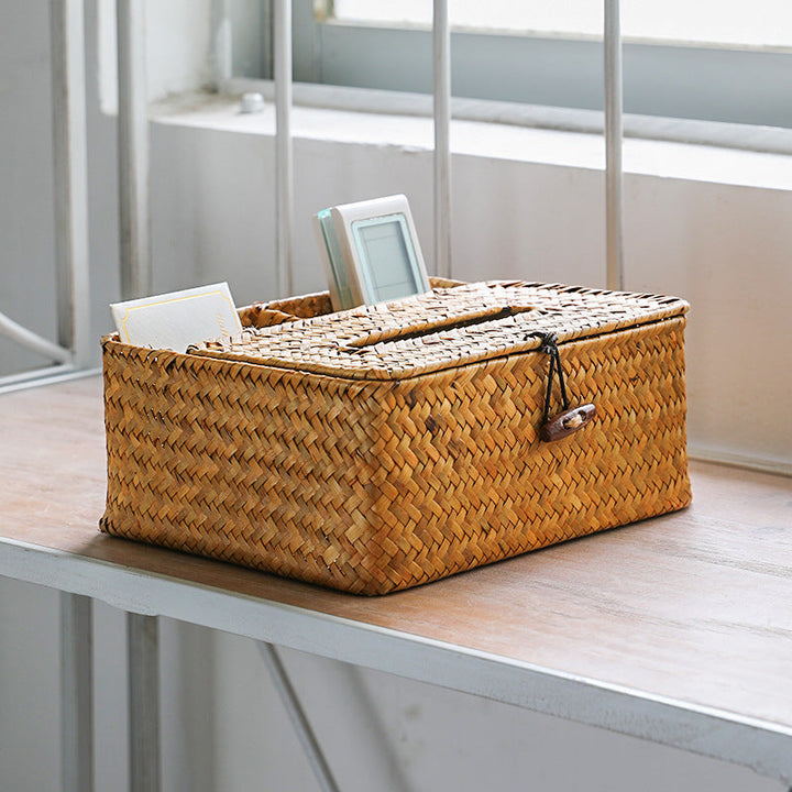 Handgewebte Storage-Box mit Trennwänden