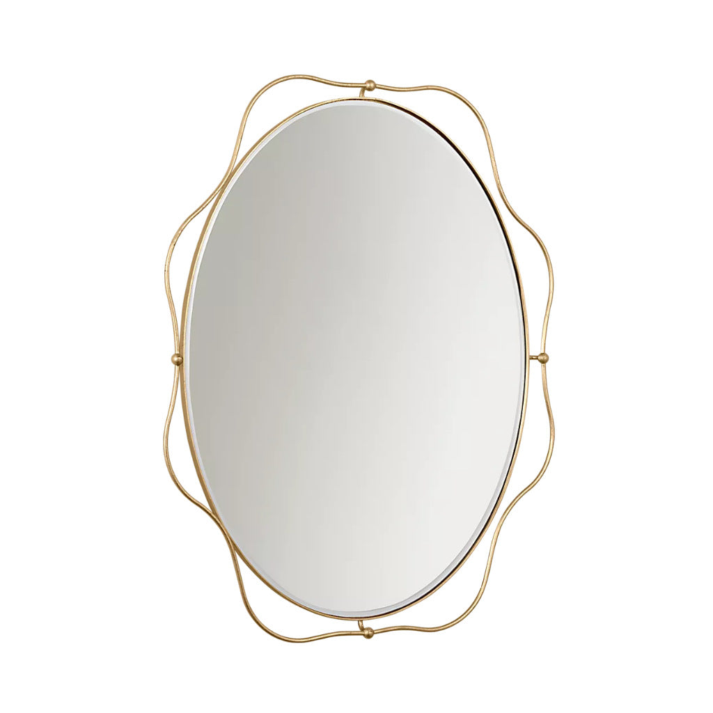 Eleganter ovaler dekorativer Wandspiegel Verune
