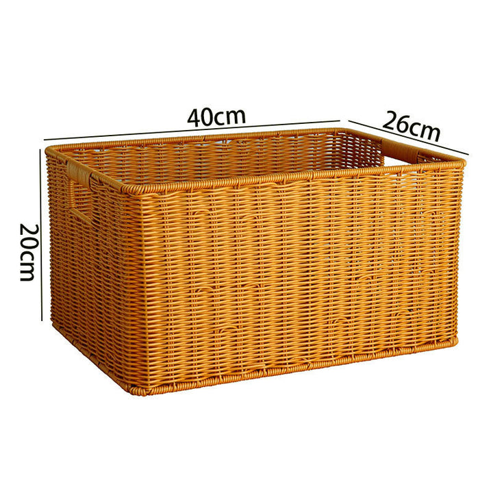 Große Aufbewahrungsbox Aus Geflochtenem Material