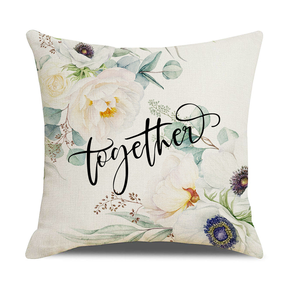 Elegante Kissenhülle mit floralen Designs