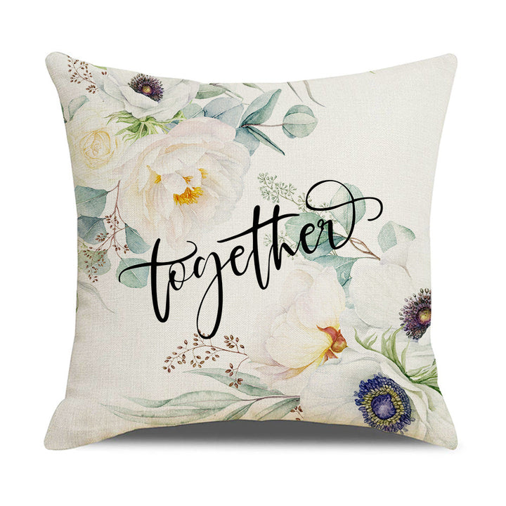 Elegante Kissenhülle mit floralen Designs