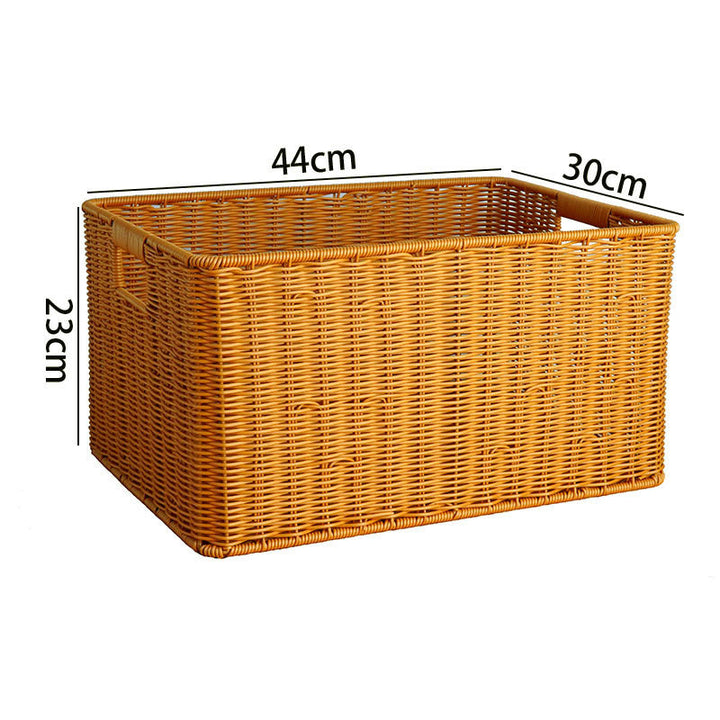 Große Aufbewahrungsbox Aus Geflochtenem Material