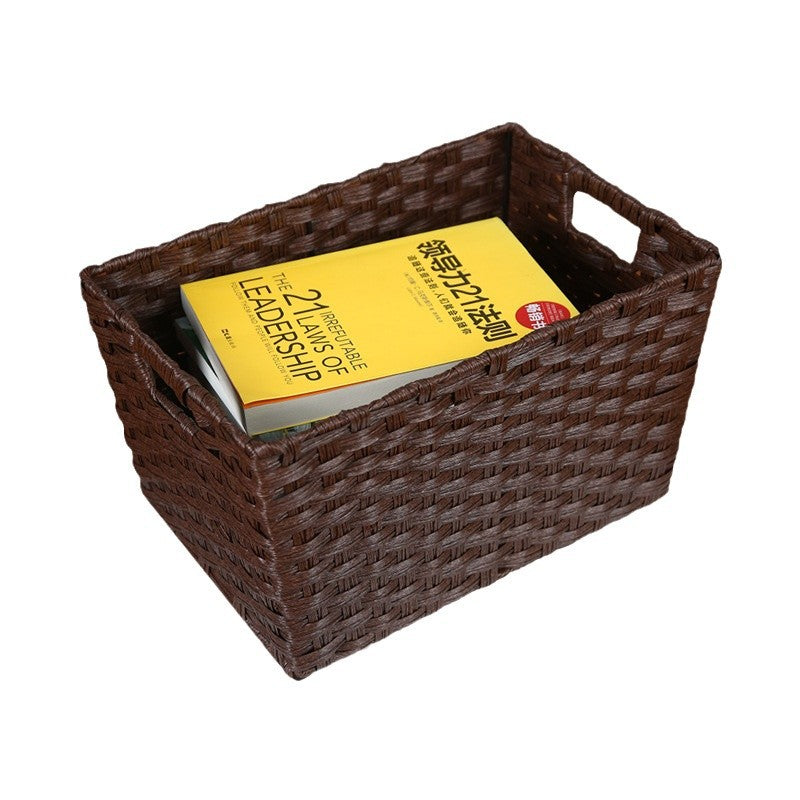 Stylische Aufbewahrungsbox mit dekorativem Stoffeinsatz