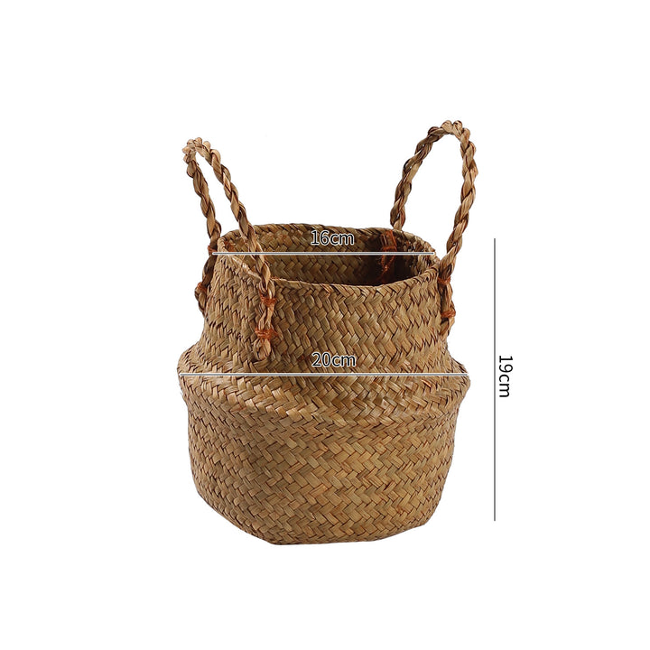 Handgefertigter Woven Storage Bucket Verune