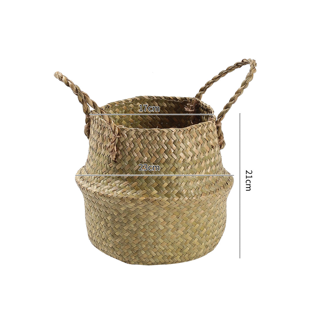Handgefertigter Woven Storage Bucket Verune