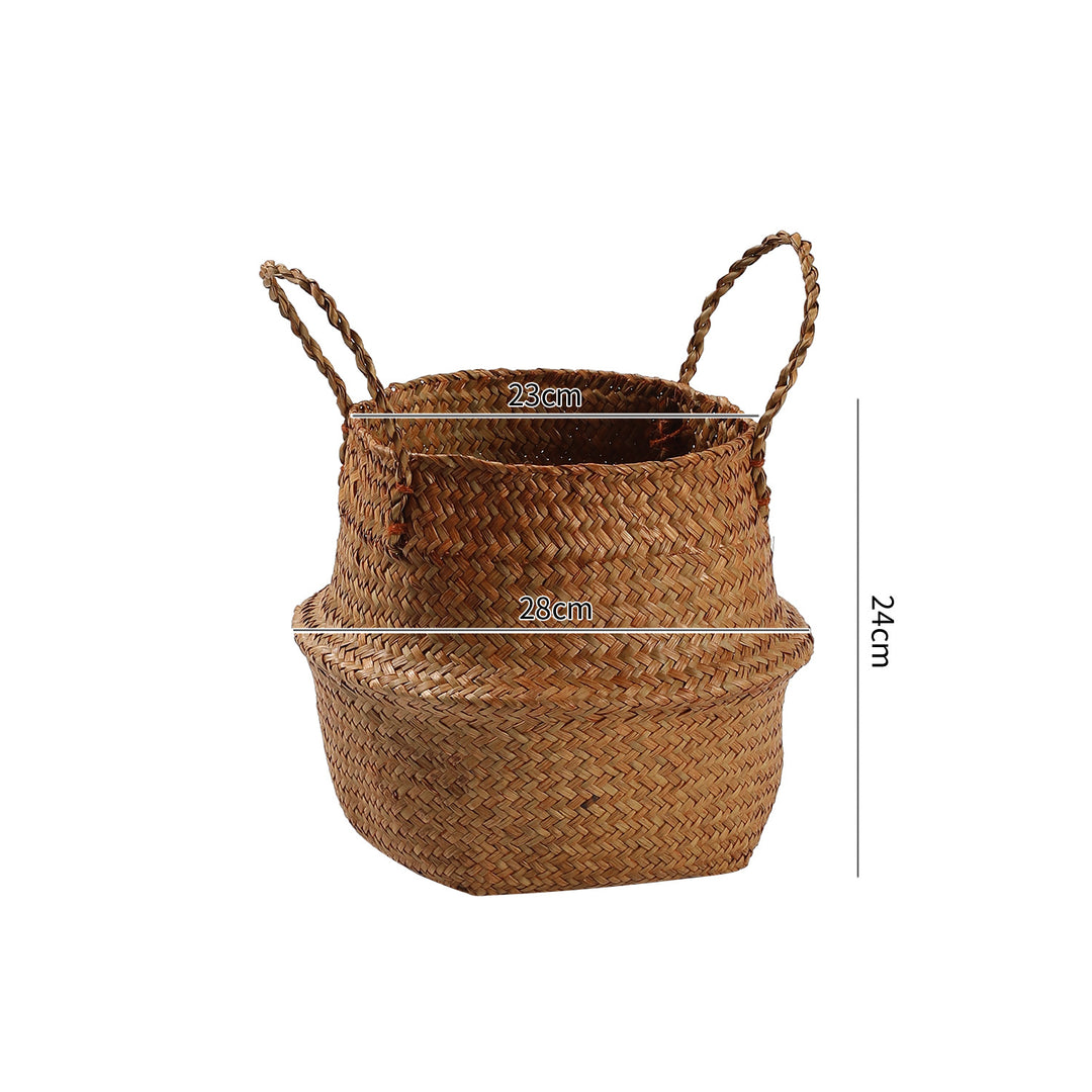 Handgefertigter Woven Storage Bucket Verune