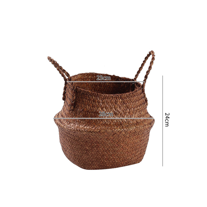 Handgefertigter Woven Storage Bucket Verune