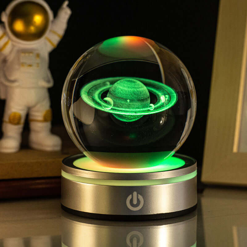 Kreative 3D Innenschnitzerei Leuchtende Kristallkugel Farbverlauf Kleine Nachtlampe Wohnkultur Geschenke Auswahl
