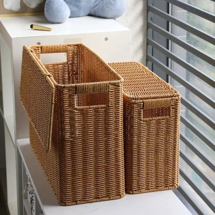 Dekorative Rattan-Aufbewahrungsbox