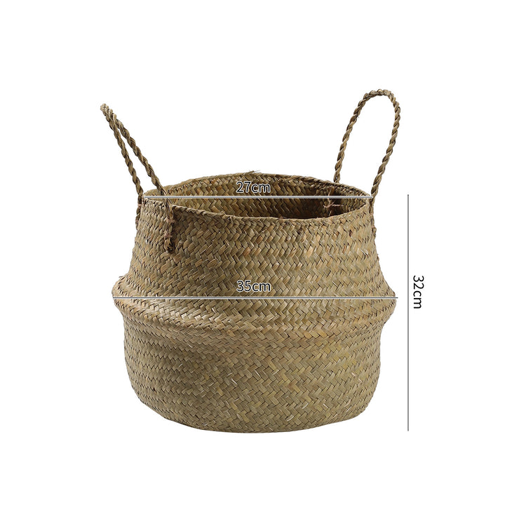 Handgefertigter Woven Storage Bucket Verune