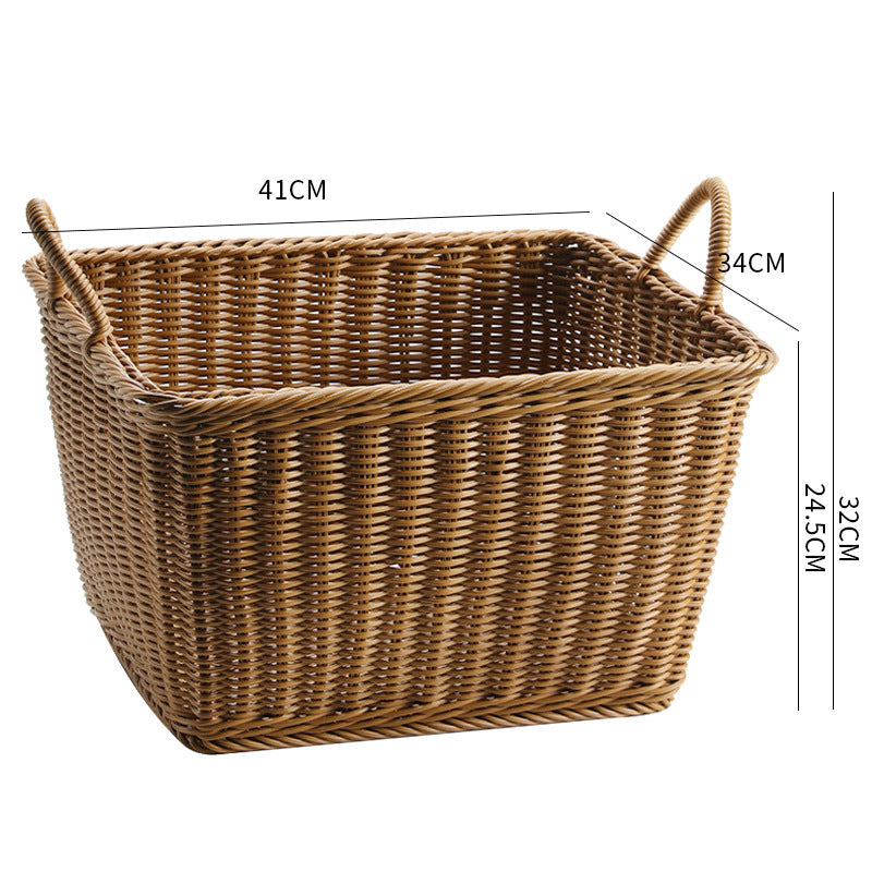 Handgefertigter Rattan Aufbewahrungskorb Verune