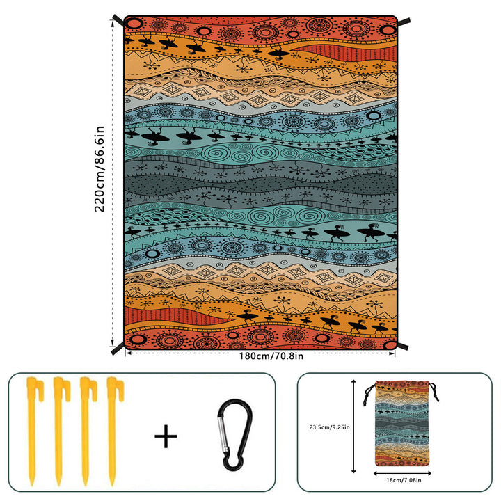 Geometric Print Wandteppich