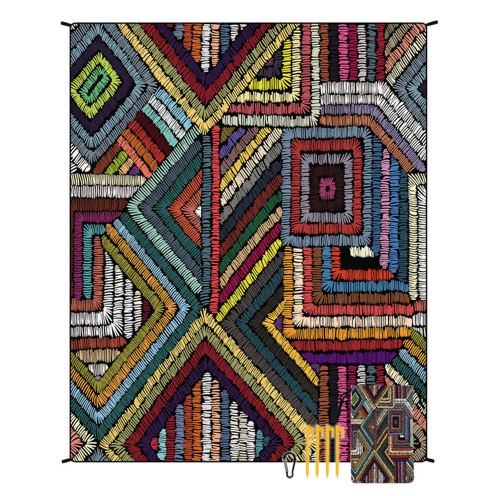 Geometric Print Wandteppich