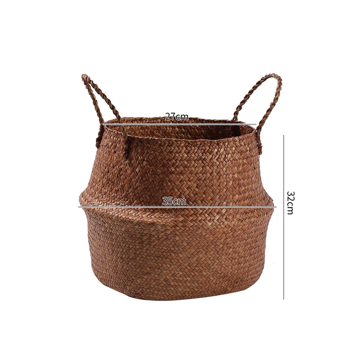 Handgefertigter Woven Storage Bucket Verune