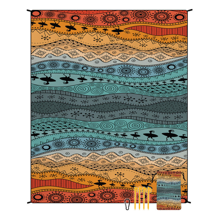 Geometric Print Wandteppich